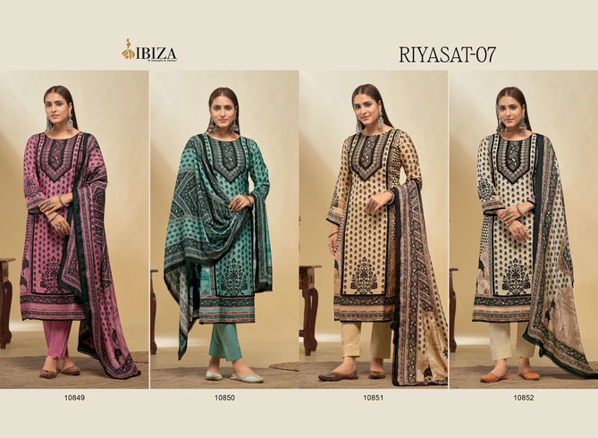 Riyasat Vol 7 By Ibiza Muslin Digital Printed Designer Salwar Kameez Wholesalers In Delhi
